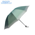 China Manufactory ODM Different Suppliers To Nepal India Market Wholesale Cheap Lattice Colored SUN Brand 3 Folding Umbrella